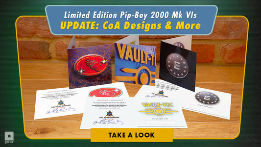 Pip-Boy Certificate of Authenticity Cards