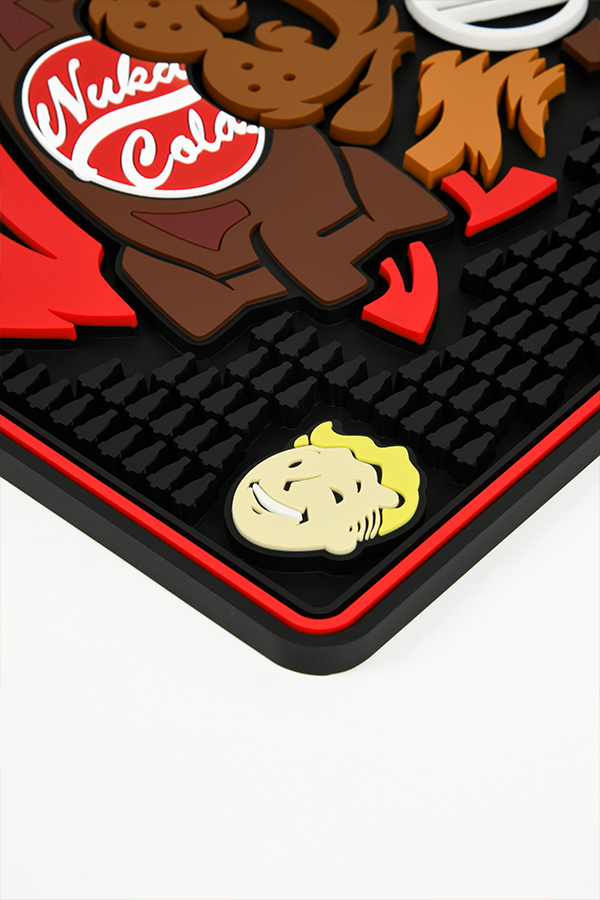 Nuka Cola-themed product with a character design on a white background
