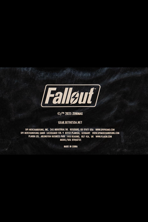 Black background with 'Fallout' logo and text