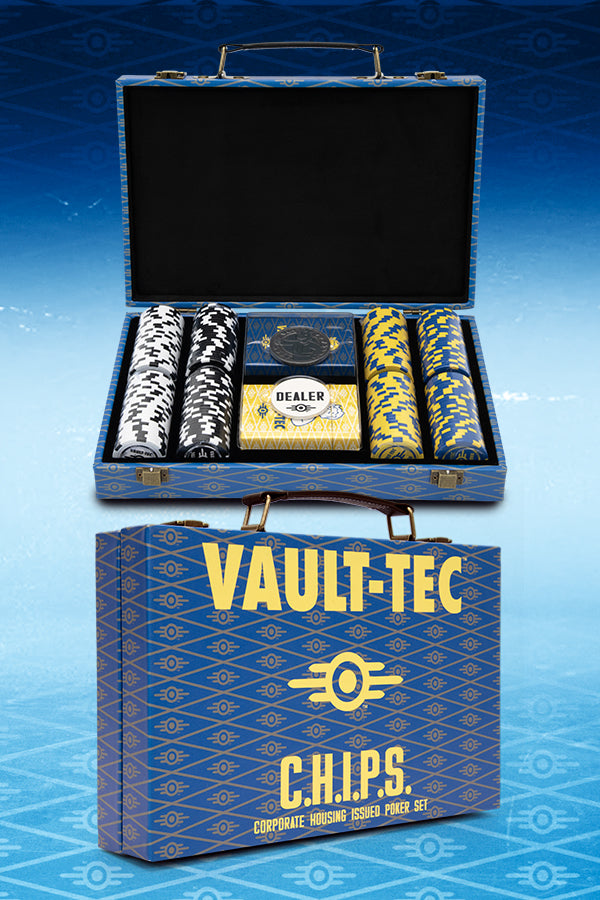 bethesda gear store Fallout Vault-Tec C.H.I.P.S. Poker Set – Official Bethesda Gear Store