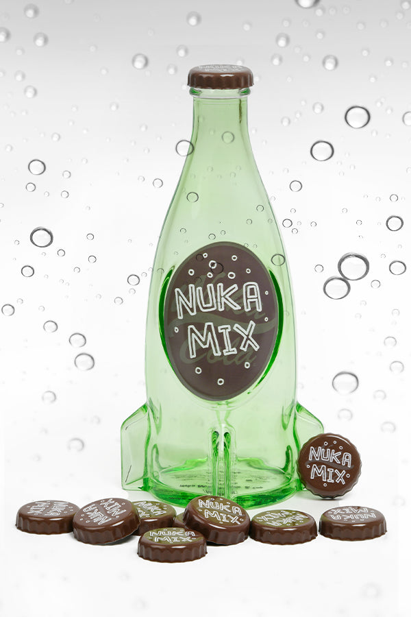 Fallout Nuka Mix Glass Bottle & Caps