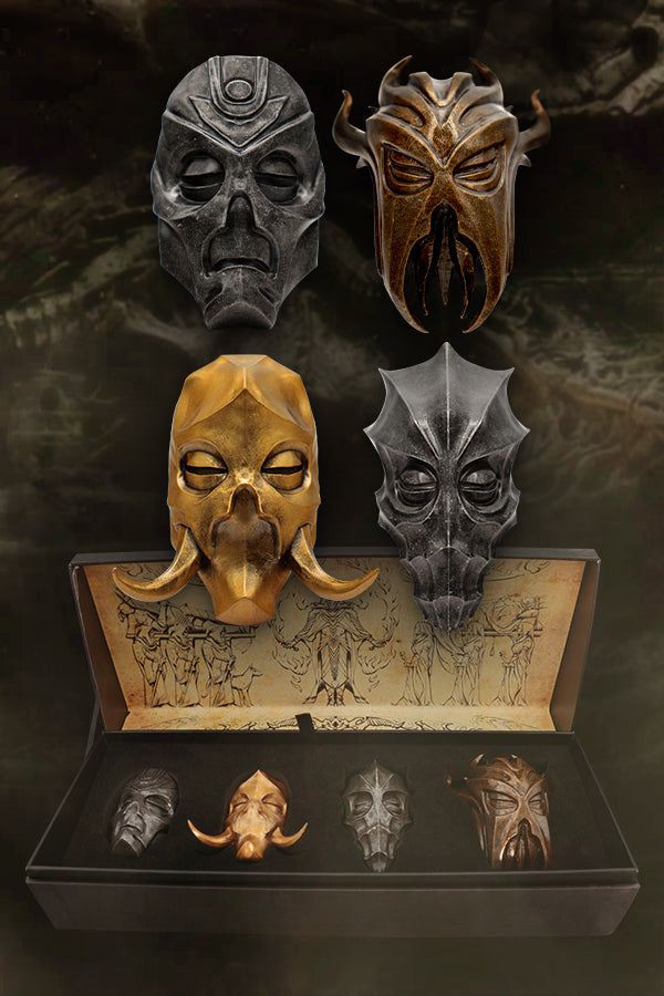 The Elder Scrolls V Skyrim Set of 4 Dragon Priest Masks – Official