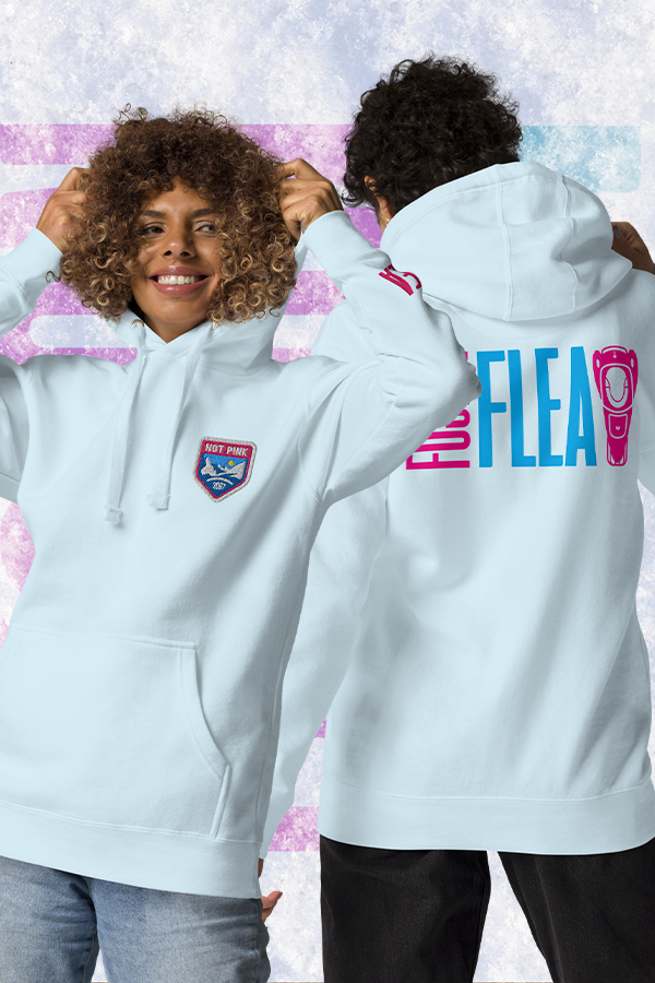 fallout gear store Fallout Hot Pink Fusion Flea Hoodie