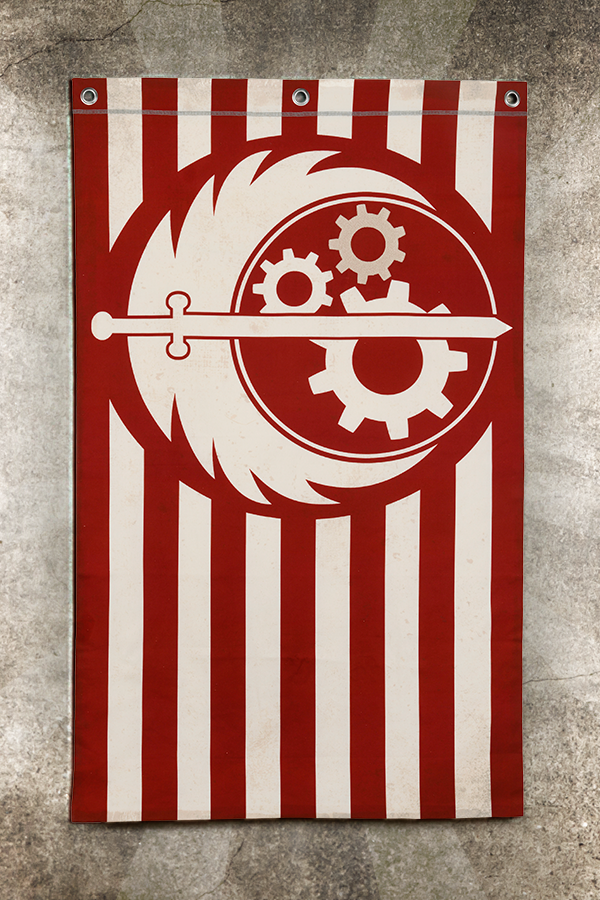 Fallout Brotherhood of Steel Canvas Banner – Official Bethesda Gear Store