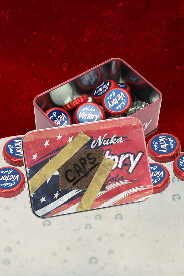 Fallout Bottle Cap Series: Nuka-Cola Victory with Collectible Tin