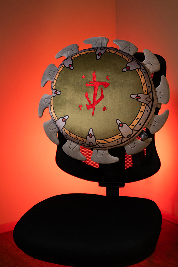 DOOM: The Dark Ages Shield Pillow Plush