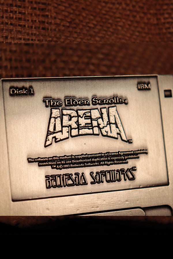 The Elder Scrolls Arena Commemorative Floppy Disk (Antique Silver Edition)
