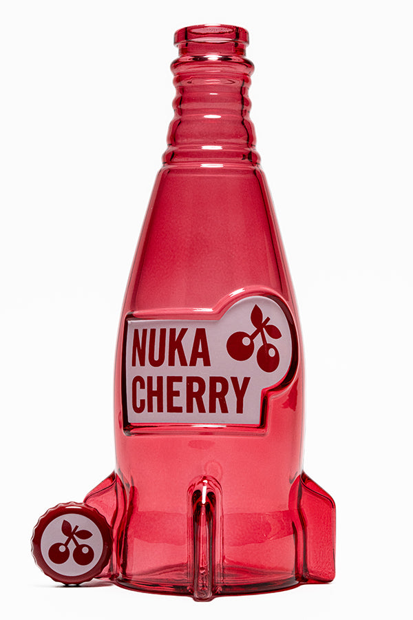Fallout Nuka Cherry Glass Bottle & Caps