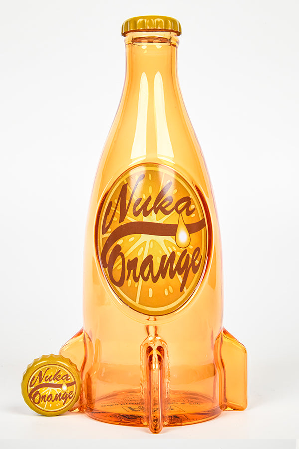 Fallout Nuka-Cola Orange Glass Bottle & Caps