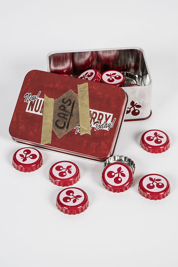 Fallout Bottle Cap Series Nuka Cherry with Collectible Tin