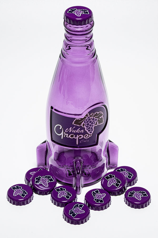 Fallout Nuka Grape Glass Bottle & Caps