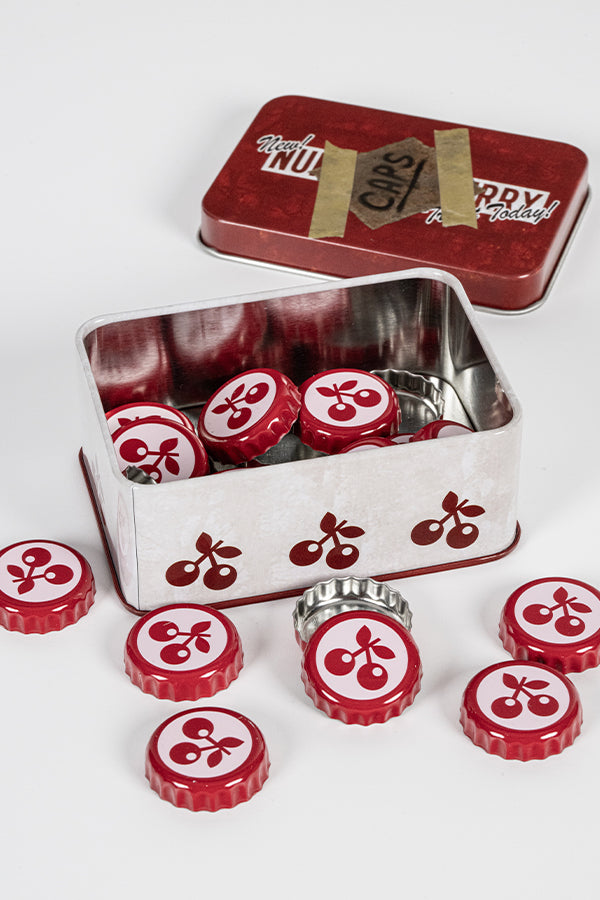 Fallout Bottle Cap Series Nuka Cherry with Collectible Tin