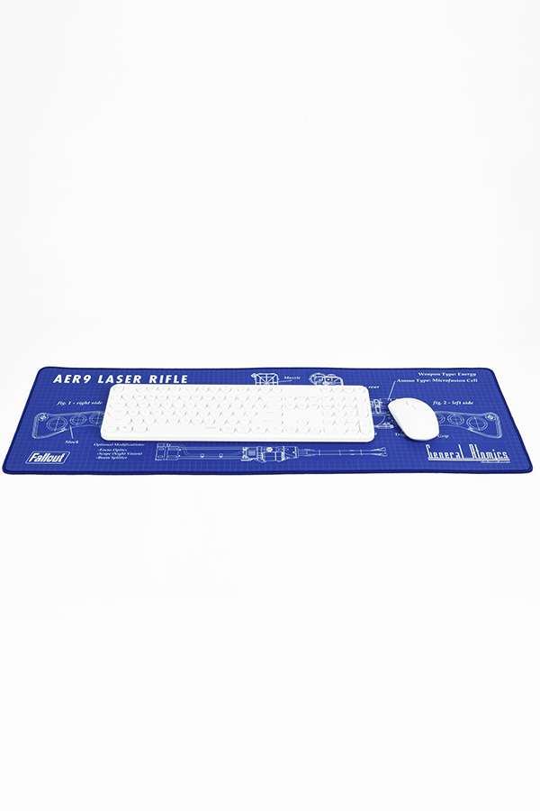 Fallout Laser Rifle Schematics Oversized Mouse Pad