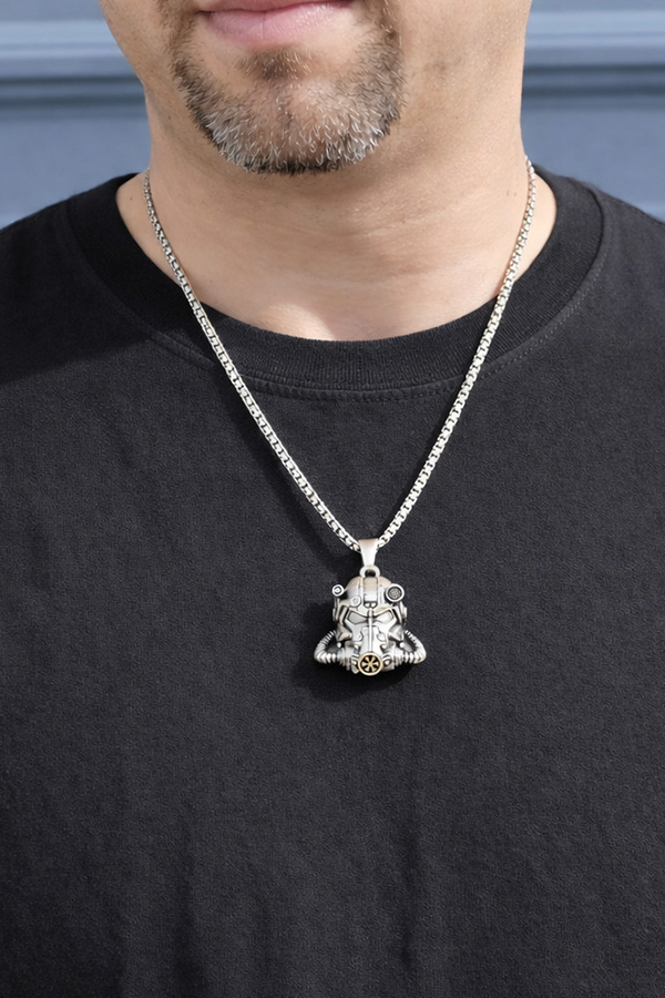 Fallout T-60 Helmet Pendant Necklace