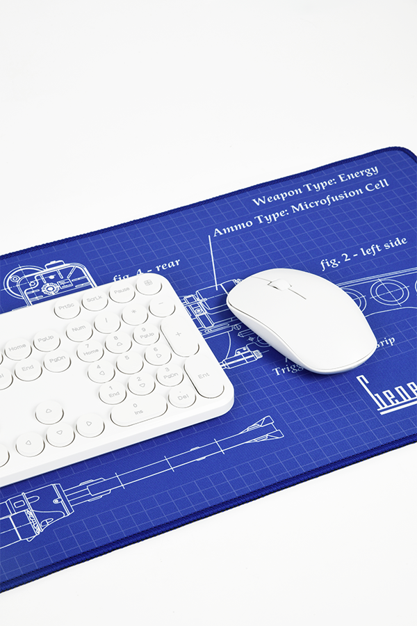 Fallout Laser Rifle Schematics Oversized Mouse Pad