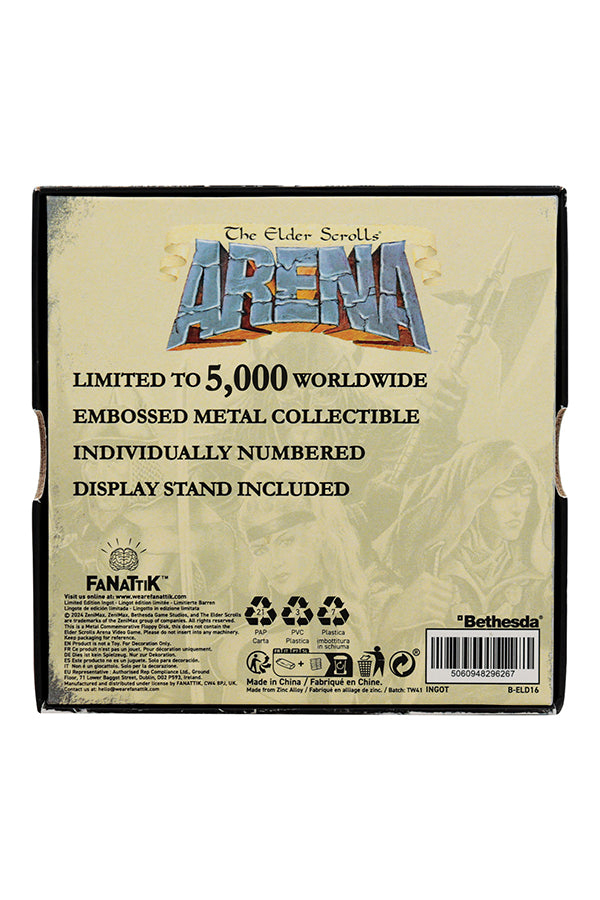 The Elder Scrolls Arena Commemorative Floppy Disk (Antique Silver Edition)