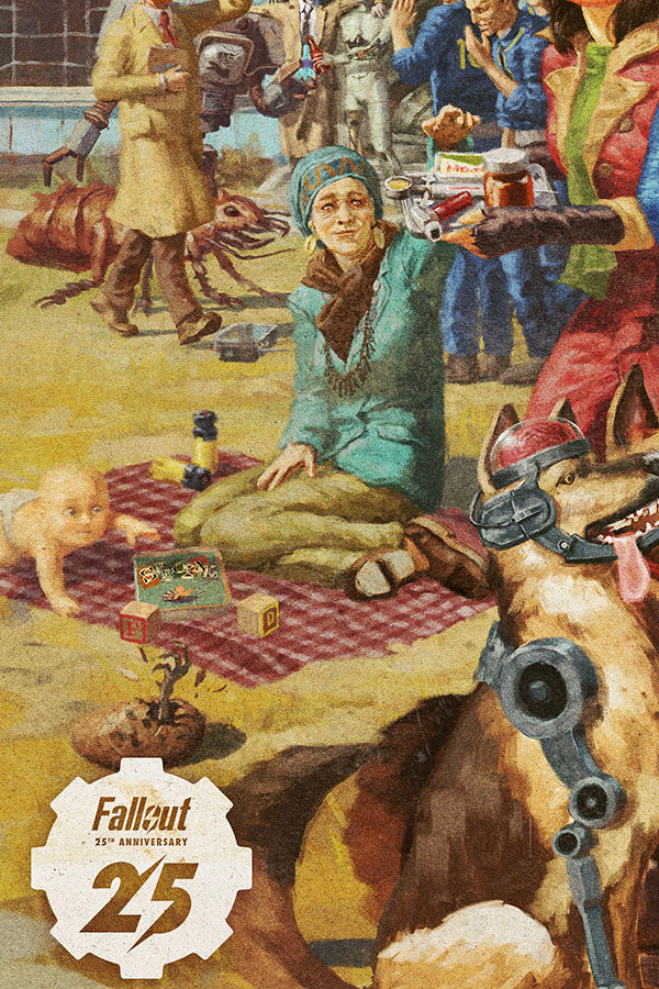 Image: Fallout 25th Anniversary Lithograph closeup 2