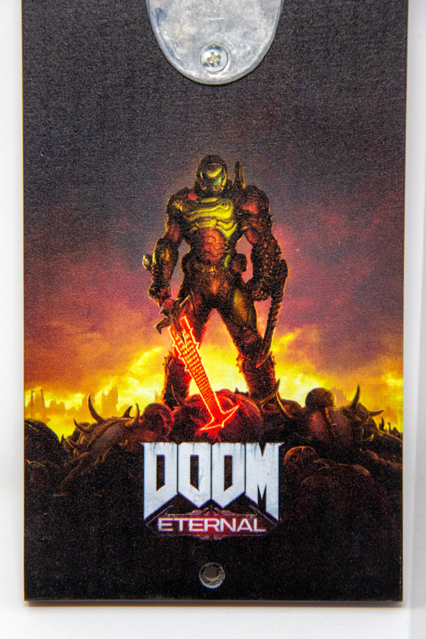 Doom Eternal Key Art Wall Bottle Opener
