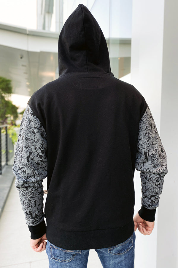 Image: Vault-Tec Hoodie back view on male model