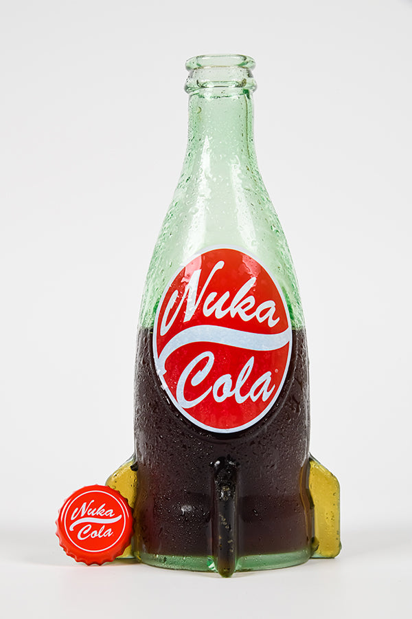 Image: Fallout Nuka Cola Glass Bottle & Cap with liquid inside
