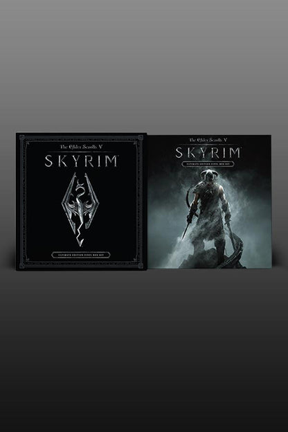 Skyrim Ultimate Edition 4LP Paarthurnax Variant Box Set front and back