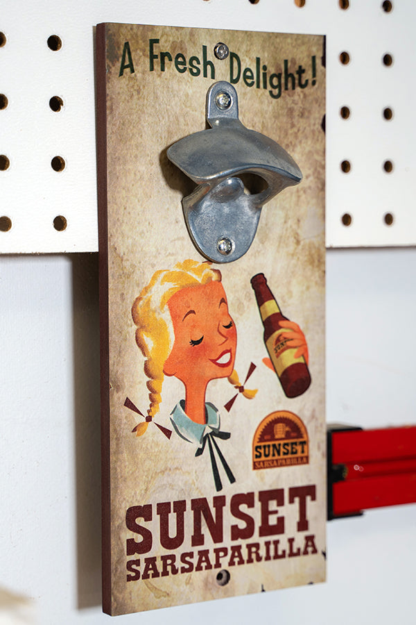 Sunset Sarsaparilla Bottle Opener