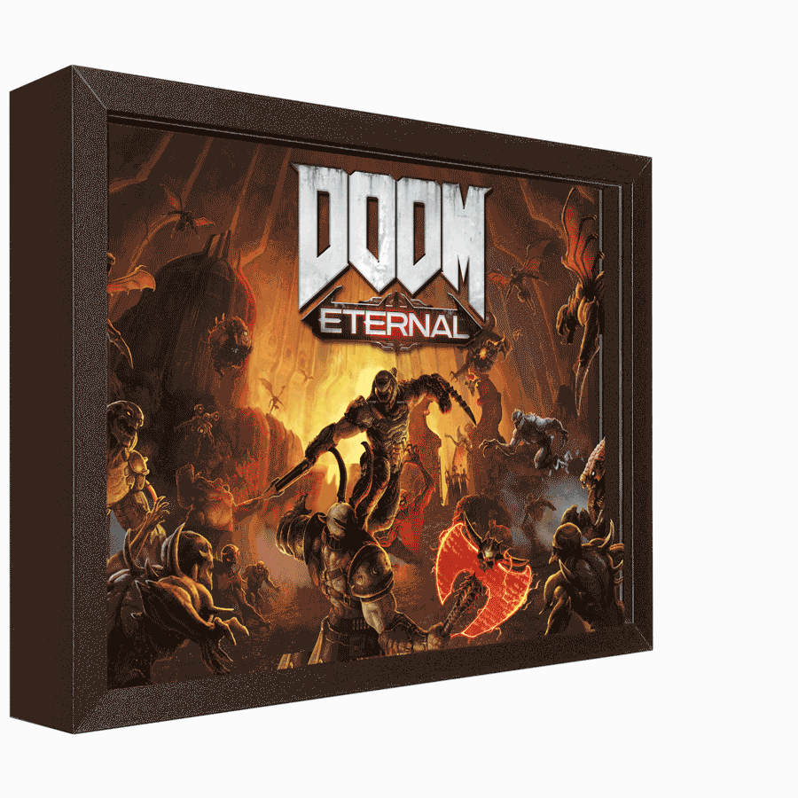 DOOM Eternal Marauder Shadow Box