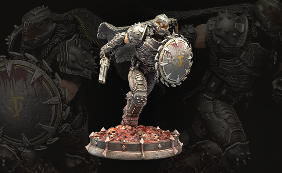 DOOM: THE DARK AGES DOOM SLAYER PVC STATUE (VOID SKIN)