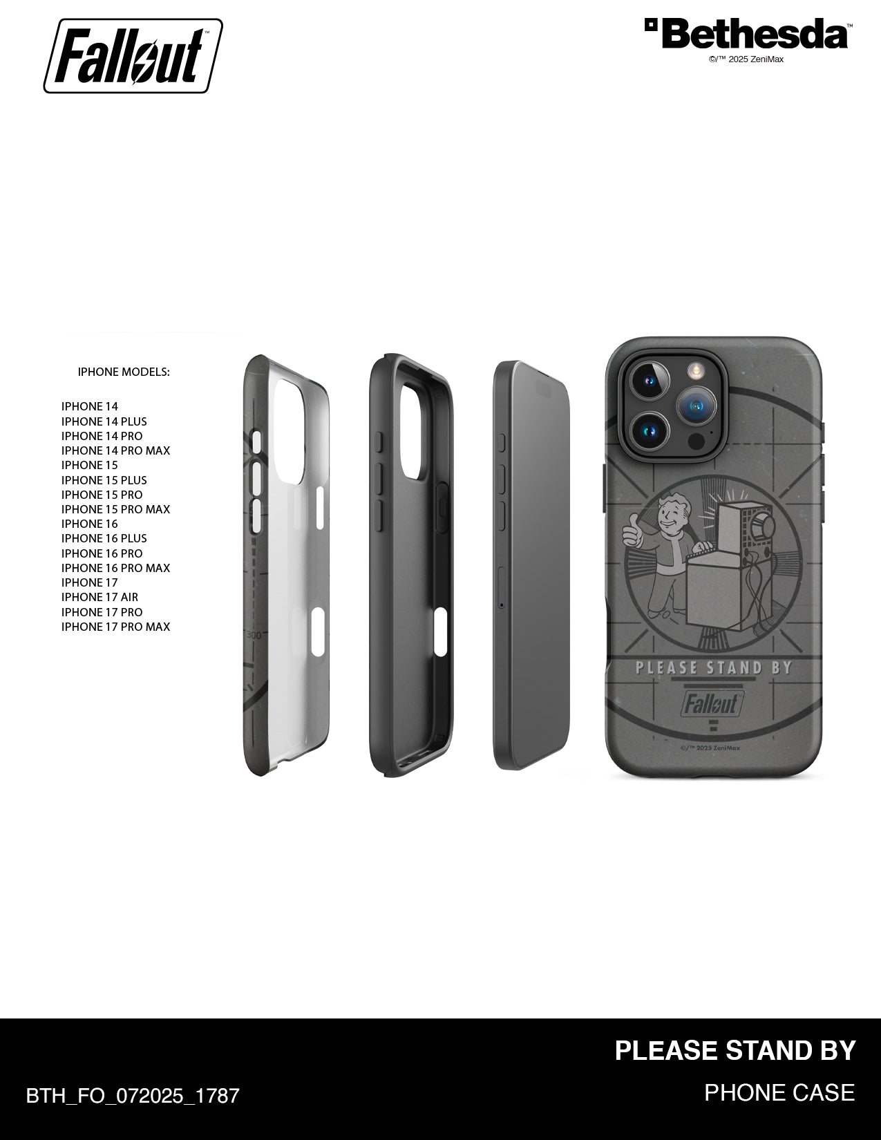 Fallout Please Stand By iPhone Phone Case