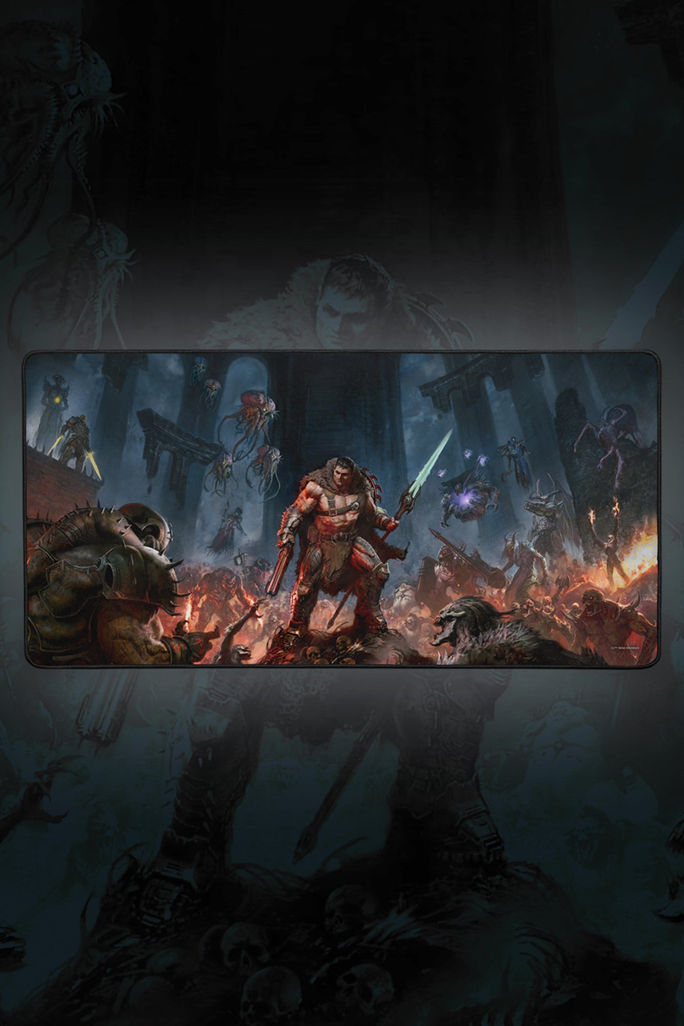 DOOM: The Dark Ages Revelations Key Art Oversized Mousepad