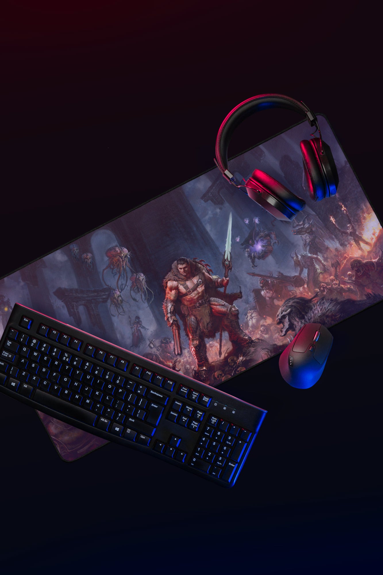 DOOM: The Dark Ages Revelations Key Art Oversized Mousepad