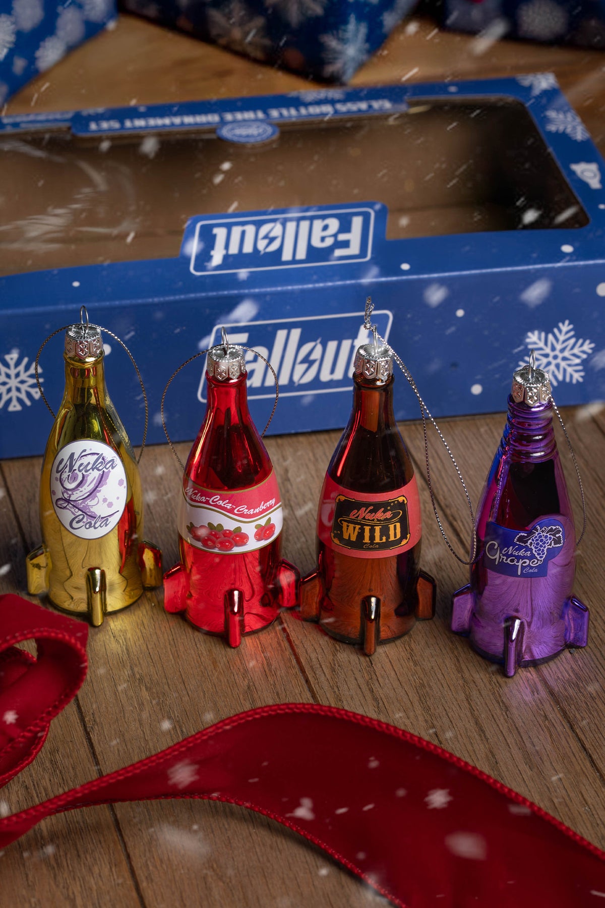 Fallout Nuka-Cola Glass Bottle Tree Ornament Set (Series 2)