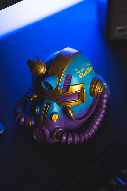 Fallout Nuka-Cola Quantum Power Armor Helmet Mini Desktop Statue
