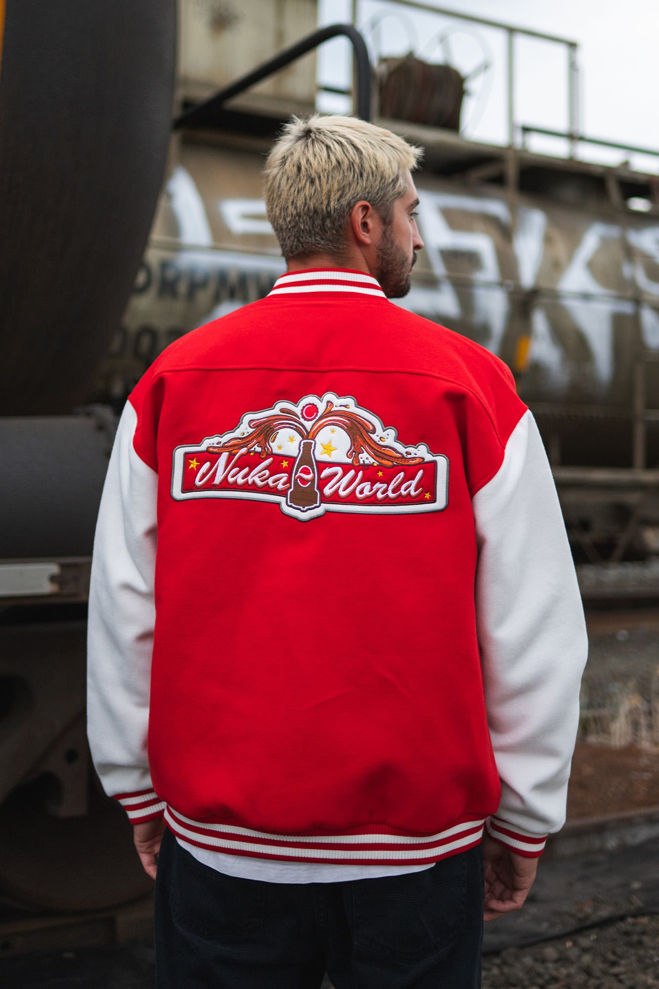 Fallout Nuka-World Geyser Varsity Jacket