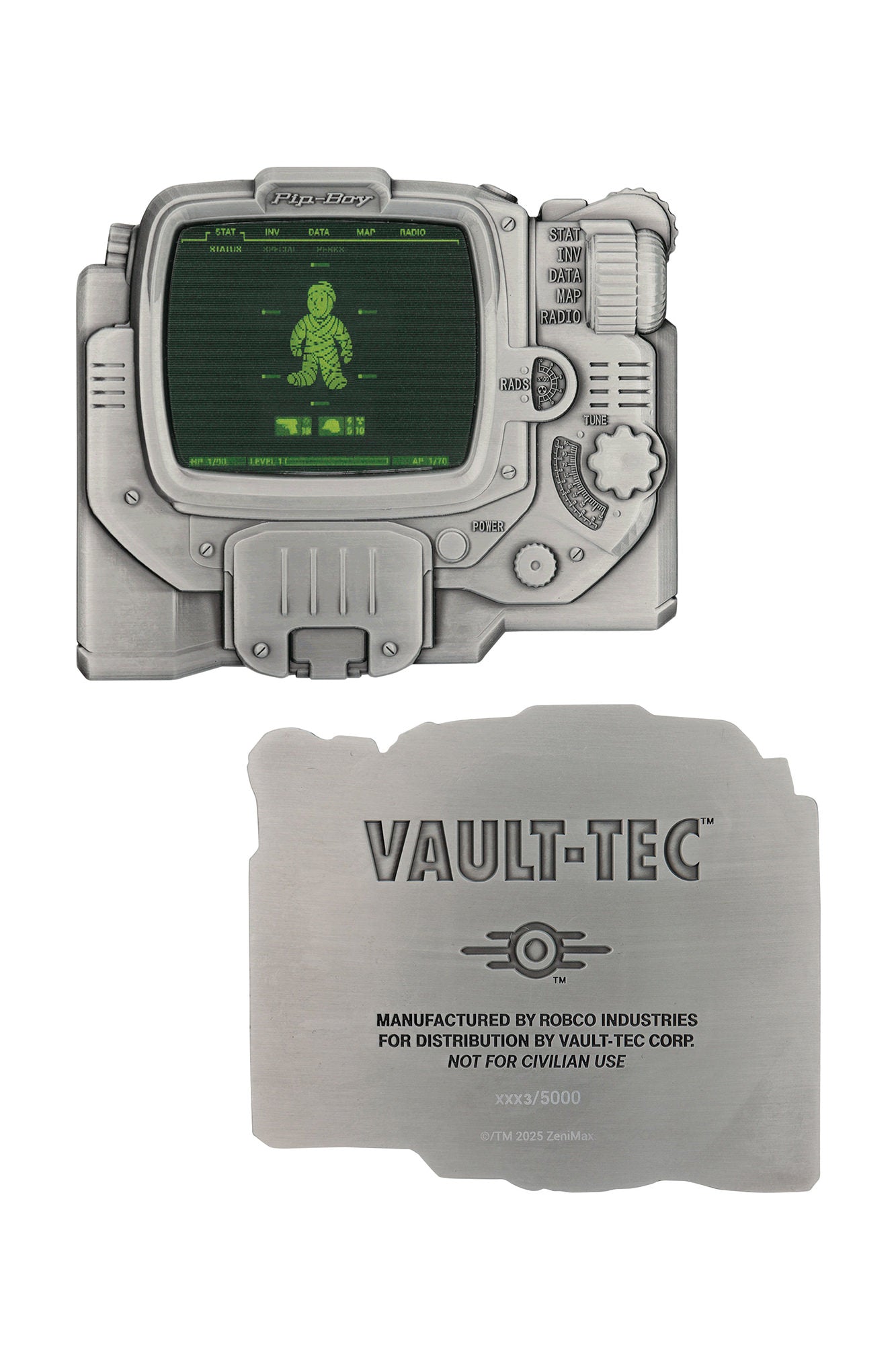 Fallout Pip-Boy Limited Edition Lenticular Ingot - Health Variant by Fanattik