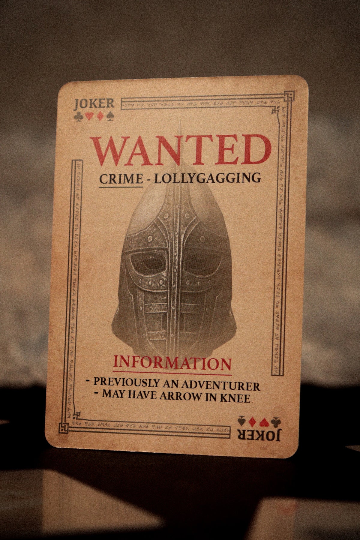 The Elder Scrolls V: Skyrim Playing Cards