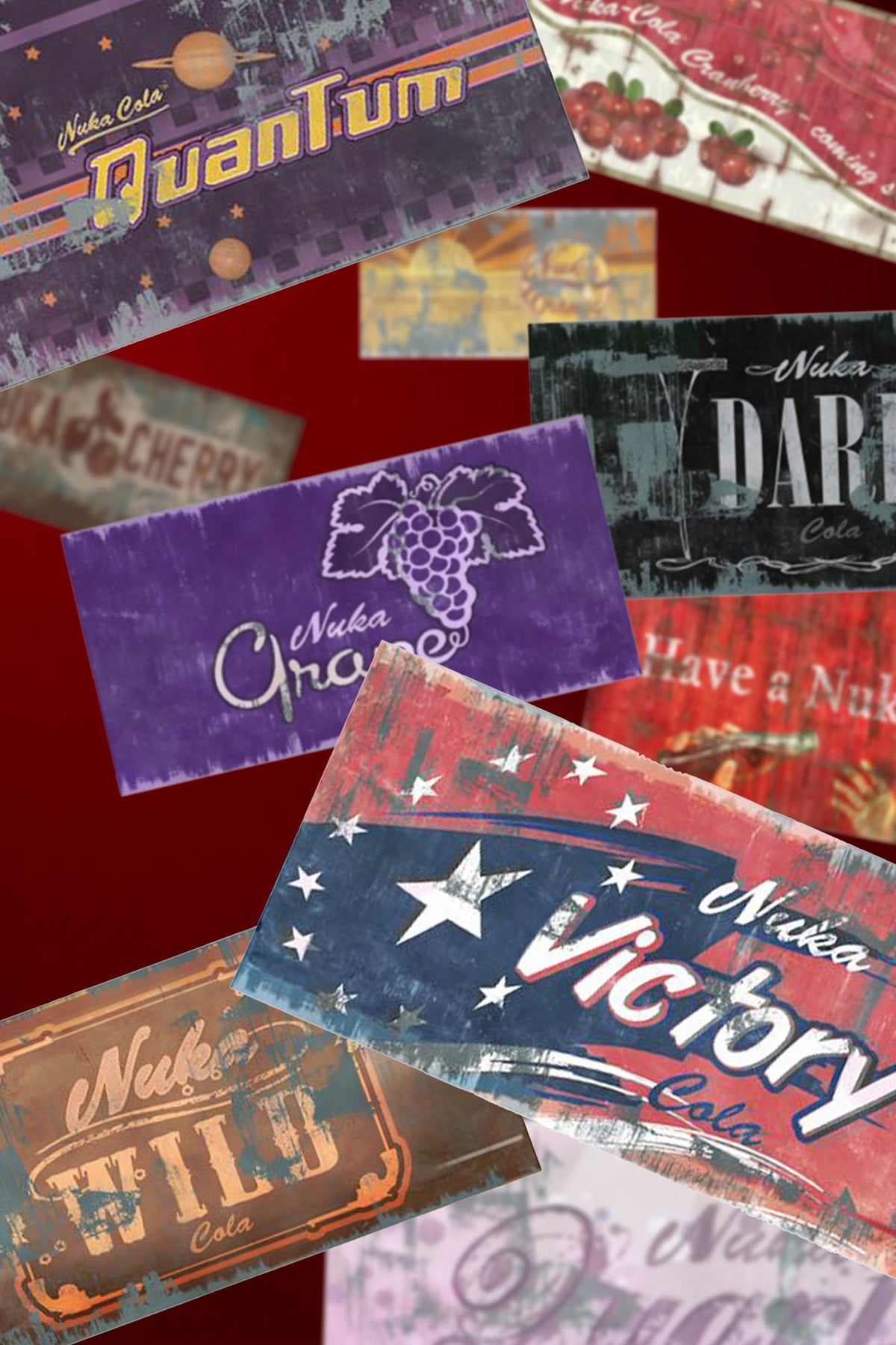Fallout Switchable Billboard Sign Pack: Nuka-Cola Flavors