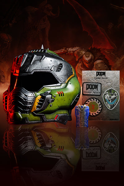 dr doom motorcycle helmet DOOM: The Dark Ages Wearable Helmet Replica