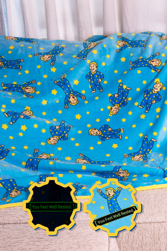 Fallout Well Rested Throw Blanket