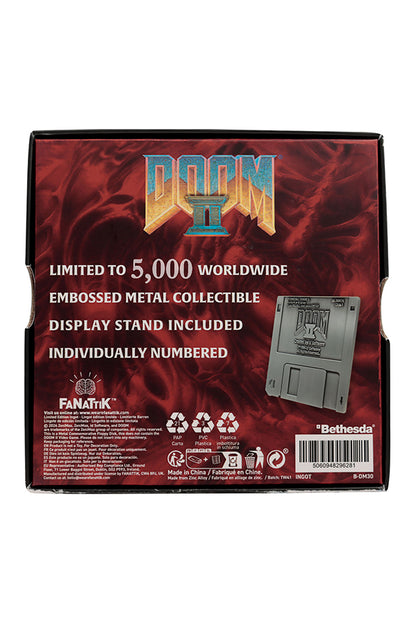 DOOM 2 Commemorative Floppy Disk (Antique Silver Edition)