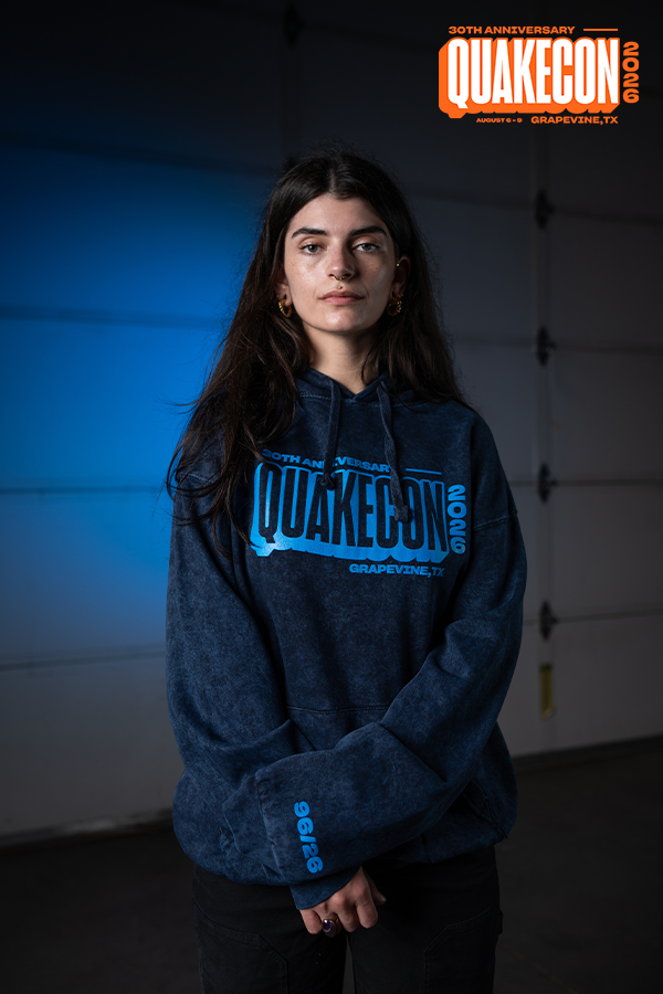 QuakeCon 30th Anniversary Navy Hoodie