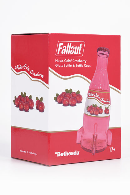 Fallout Nuka-Cola Cranberry Glass Bottle & Caps