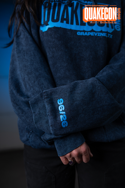 QuakeCon 30th Anniversary Navy Hoodie
