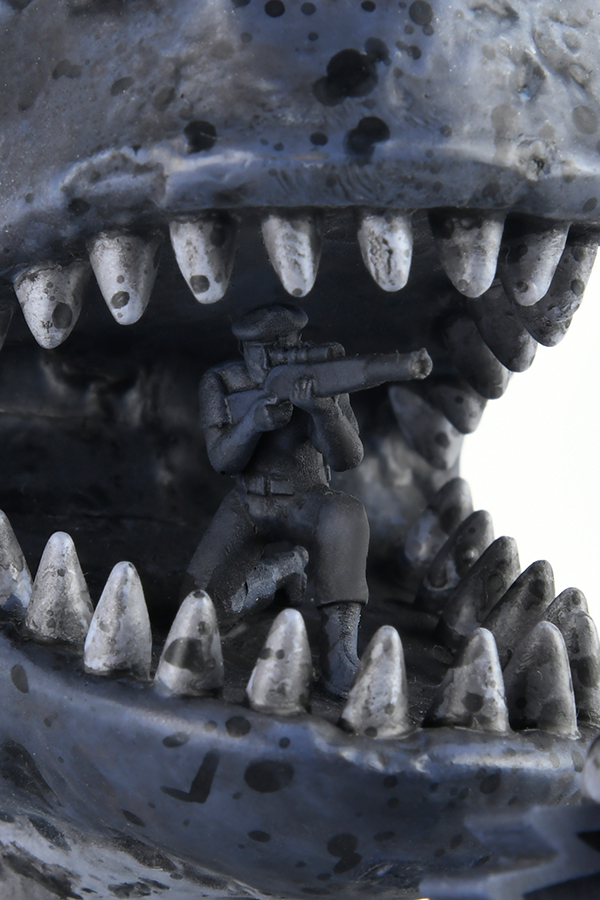 Fallout New Vegas Dinky the T-Rex Statue (Nighttime)