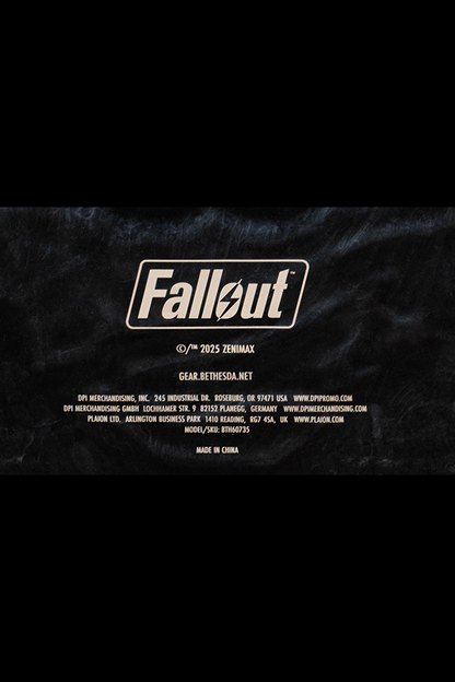 Black background with 'Fallout' logo and text