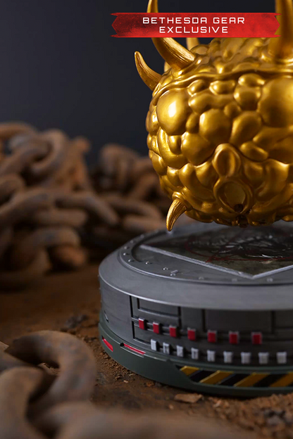 DOOM (1993) Floating Golden Cacodemon Figurine (Bethesda Gear Exclusive)
