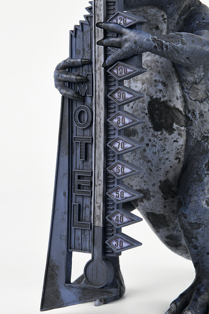 Fallout New Vegas Dinky the T-Rex Statue (Nighttime)