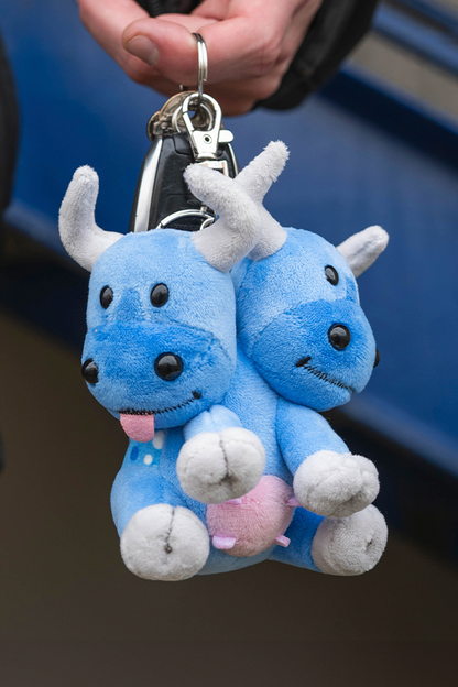Fallout Blue Brahmin Keychain Companion