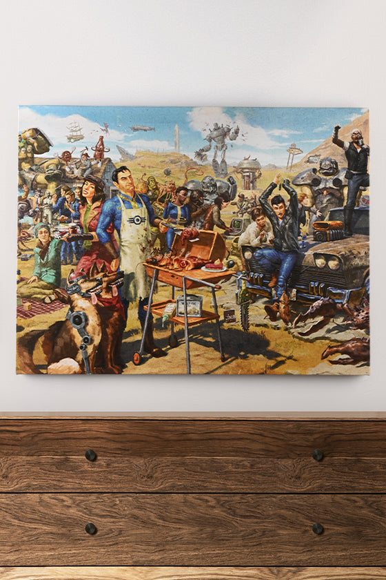 Fallout Greetings From The Wasteland Canvas Art