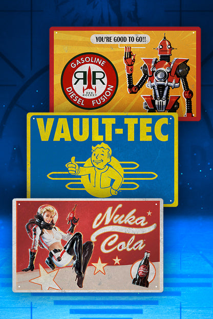 Fallout Essential Tin Sign Set